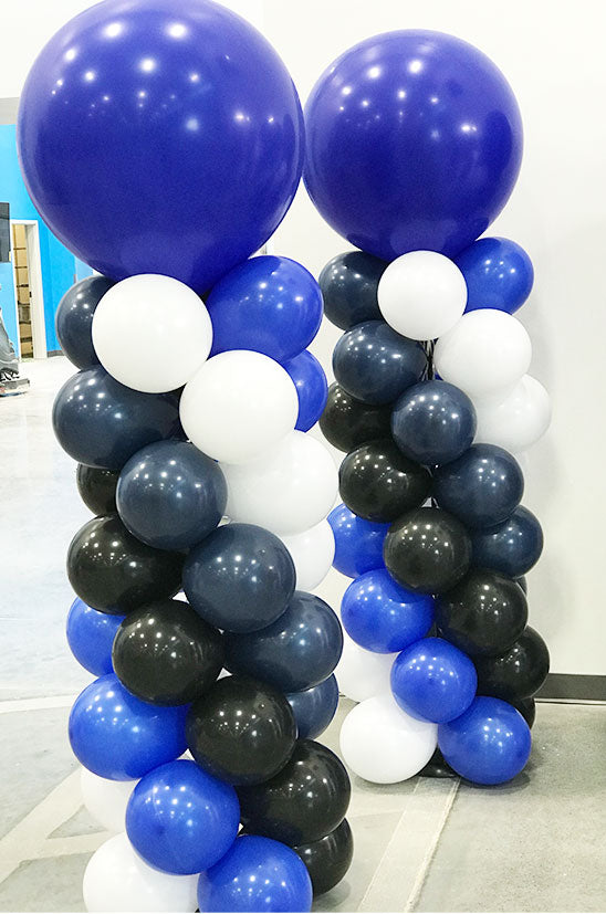Combo of Two Balloon Columns - Make Your Own Two Balloon Columns with Latex Balloon 24 inches - Delivery, Setup and Structure Pickup Included