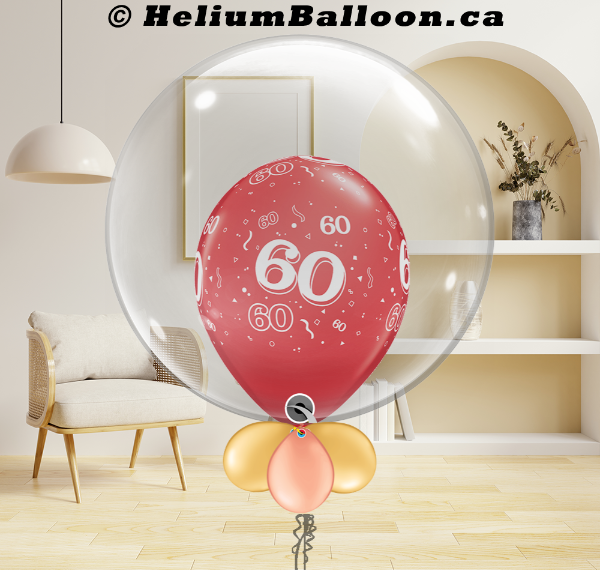 Bubble Age 16-18-19-21-25-30-40-50-60-65-70-80-90-100 (Choose your Style & Colors)