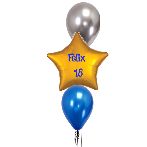 Ballon Étoile Personnalisé - Bouquet de table (Couleurs disponibles)