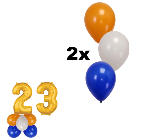 Custom Circle - Birthday Balloon Pack - Pick your Colors, Age & Text