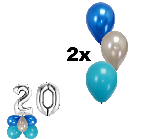Custom Star - Birthday Balloon Pack - Pick your Colors, Age & Text