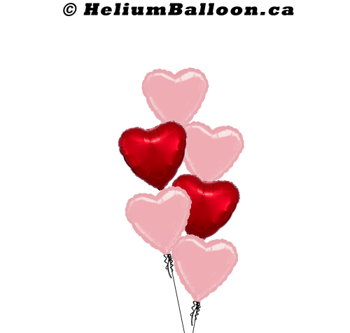 Créez votre propre bouquet de ballons en forme de cœur 18 pouces (Choix de Couleurs)