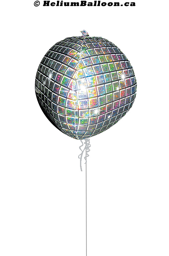 Ballon Boule Disco 15 pouces – Helium Balloon Inc.