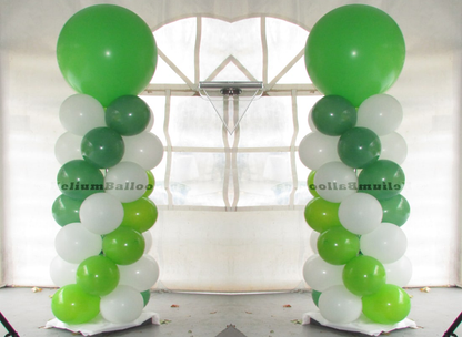 Combo of Two Balloon Columns - Make Your Own Two Balloon Columns with Latex Balloon 24 inches - Delivery, Setup and Structure Pickup Included