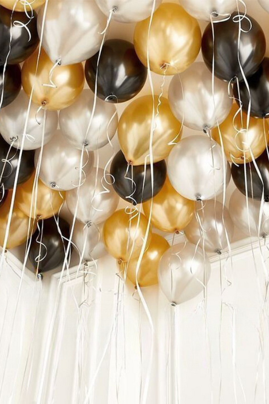 Set of Individual Helium INFLATED Latex Pearl Ceiling Balloons 11" - FLOATING TIME 12 or 48 HOURS - ( Colors Available )