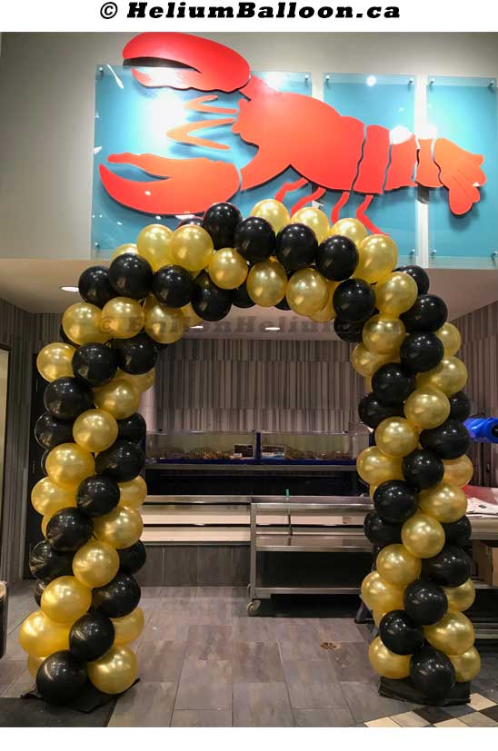 Balloon Arch Size A 6 feet Width x 8 feet height Spiral