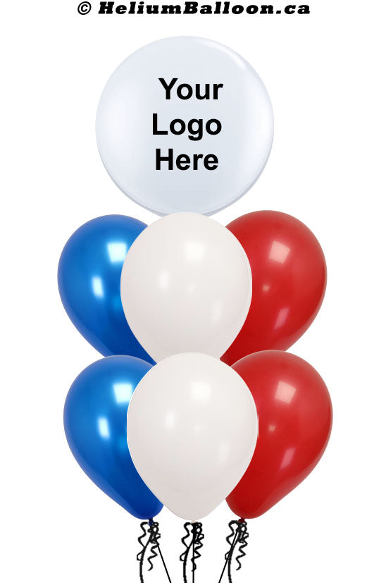 Balloon Bouquet With Text or Logo - Colors of Your Brand