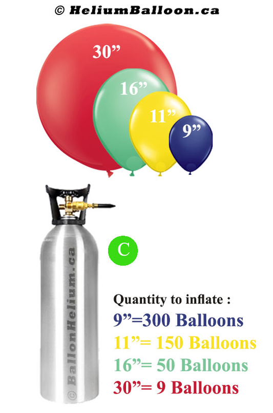 Helium Tank 24 Hours or More Rental - Tank C.