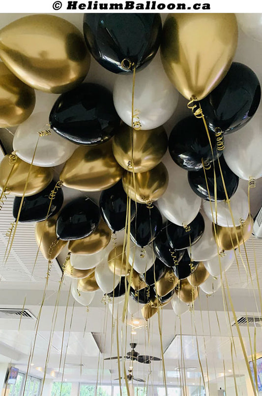 Make-your-own-ceiling-helium-balloon-latex-chrome-colors-ballons-au-plafond-chromes-montreal