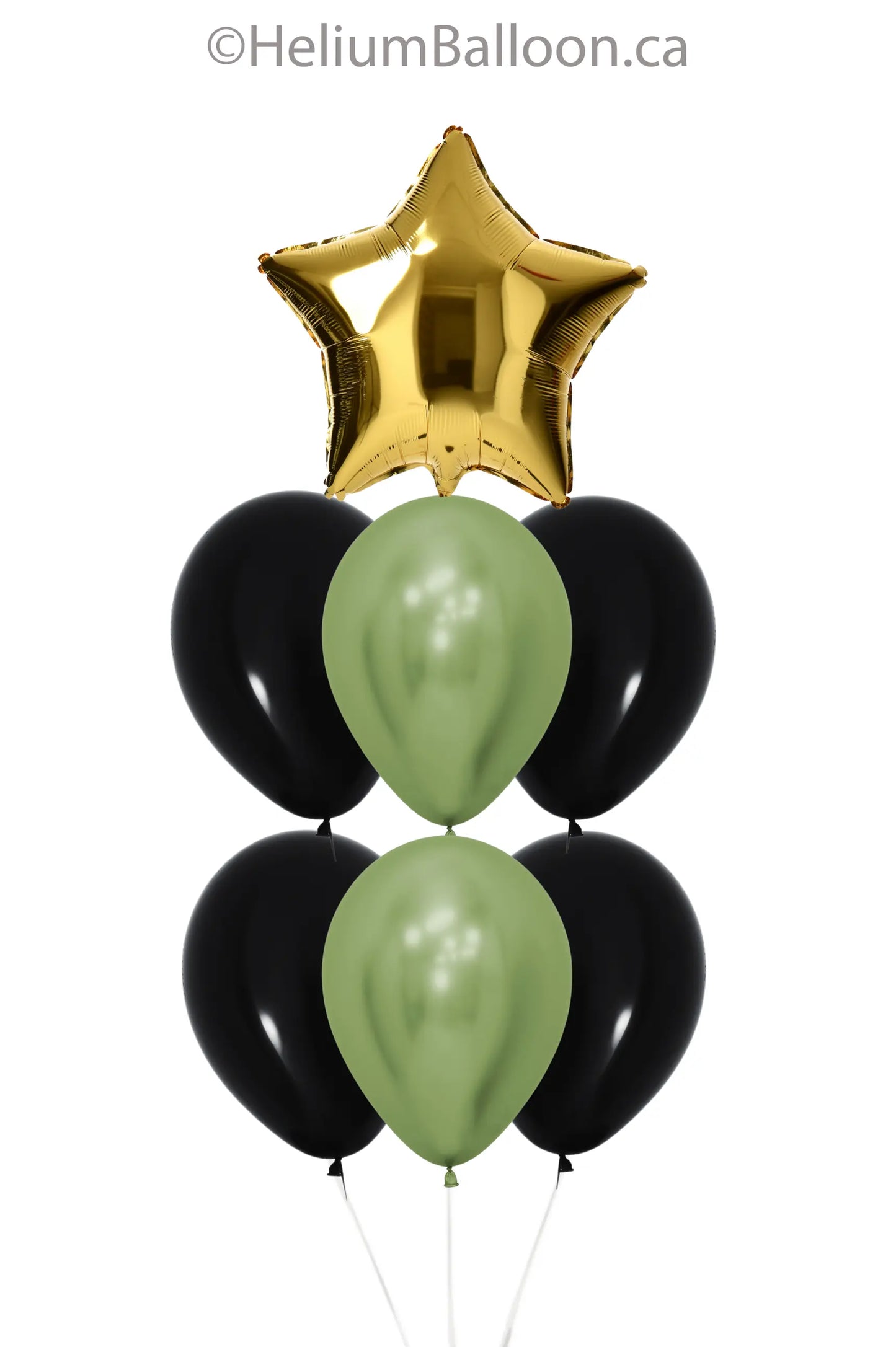 Make Your Own Balloon Bouquet - With Star Balloon - (Choose your Colors)-montreal-delivered-delivery-livraison-ballons