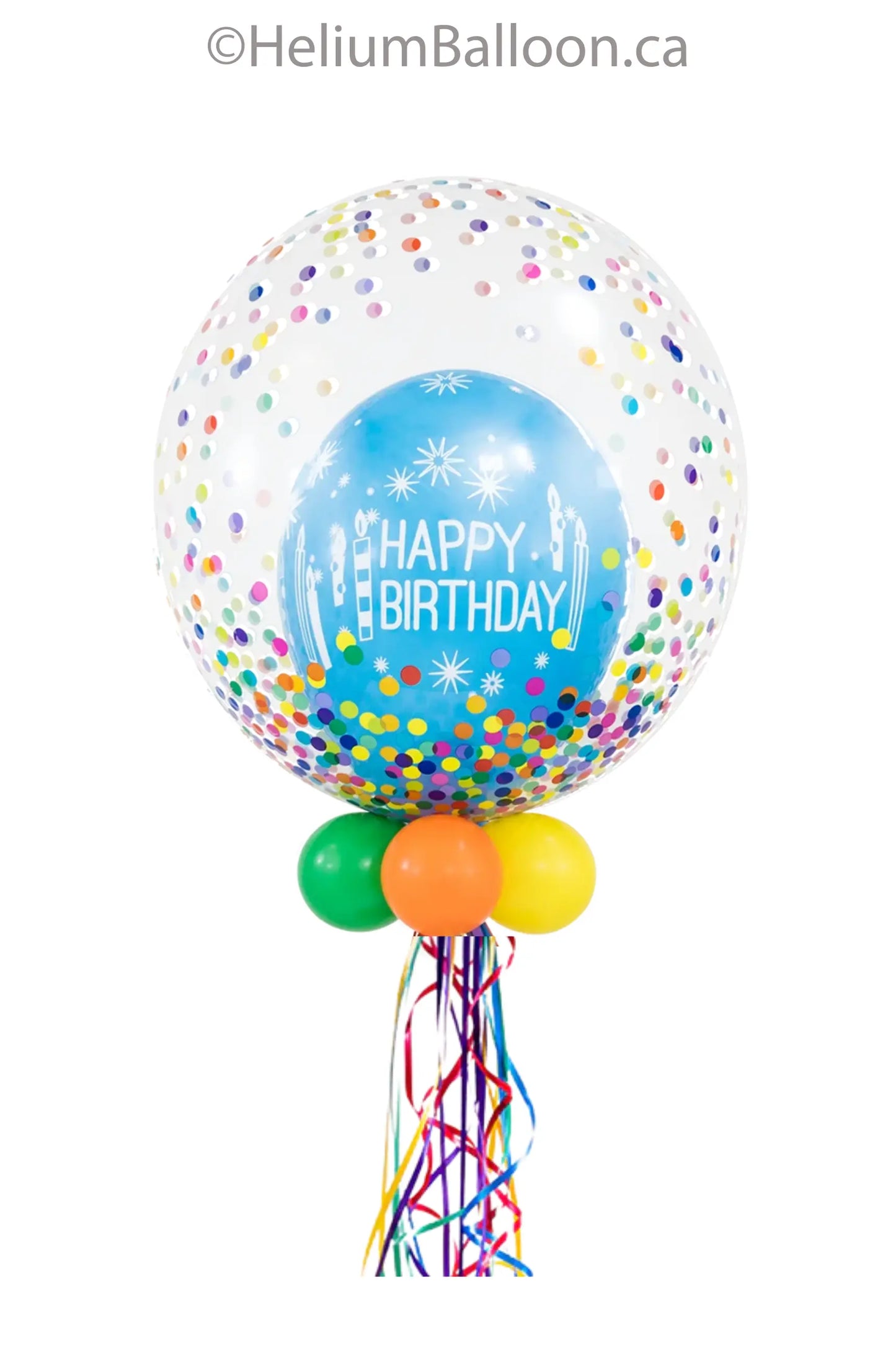 Bubble Colors Confettis - Bonne Fête/Happy Birthday (Choose your Style & Colors)