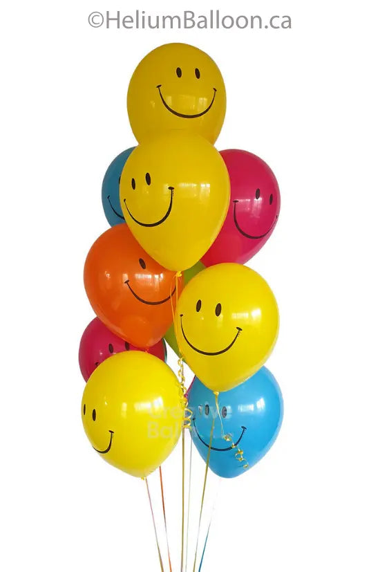 Bouquet 10 Ballons Sourire