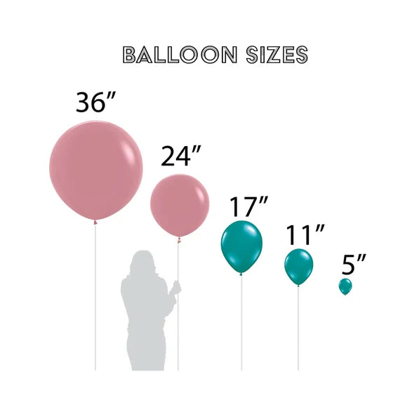 Ballon en latex 17" - Choisissez votre couleur