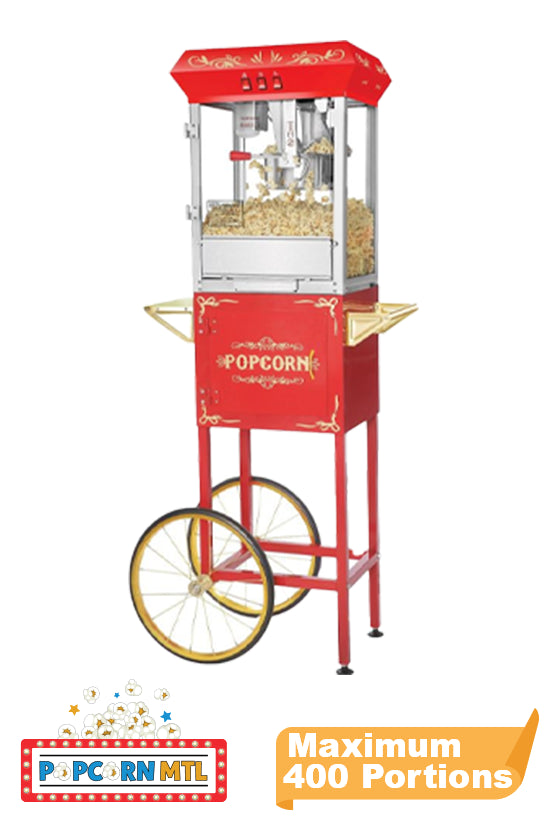 machine-rental-red-popcorn-with-cart-Popcorn-Rental-Montreal-delivery-Livraison-Location-machine-popcorn-Montreal-Location-machine-popcorn-Rouge-avec-chariot