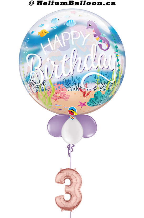 Bubble Happy Birthday Mermaid 22 inches ( Age 1 to 9 Optional )