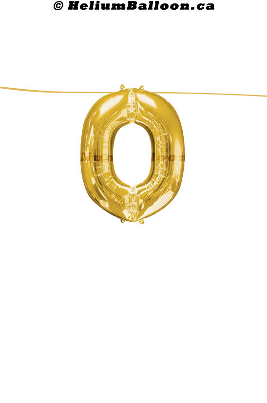 Make Your Own Balloon Banner / Name / Phrase/Age... - Gold Letters 16" - Air Filled Only