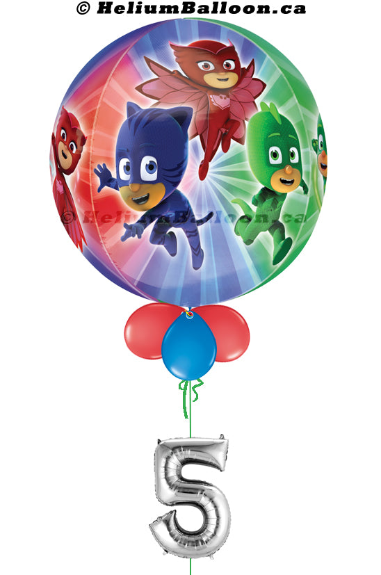 Bulle PJmasks Ballon (1 à 9 ans en option)