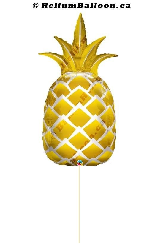 Ballon Super Forme Ananas Doré
