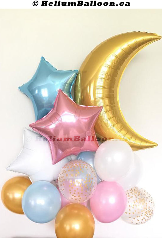 Super Bouquet Doré Moon Révélation de sexe de bébé