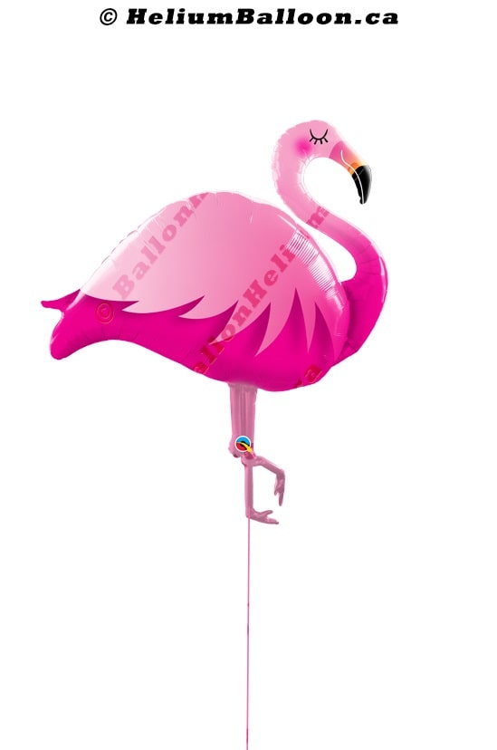 Flamingo helium balloon Montreal delivery Helium balloons bouquets Montreal
