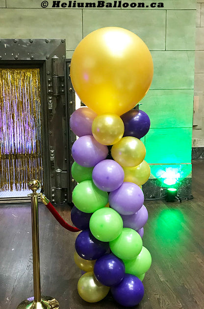 Balloon-Column-7-feet-latex-balloons-decoration-outdoor-indoor-Montreal-delivery-Colonnes-de-ballons-7-pieds