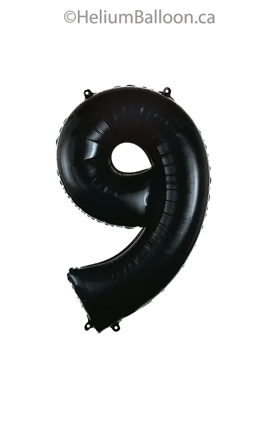Black Number Balloon 34
