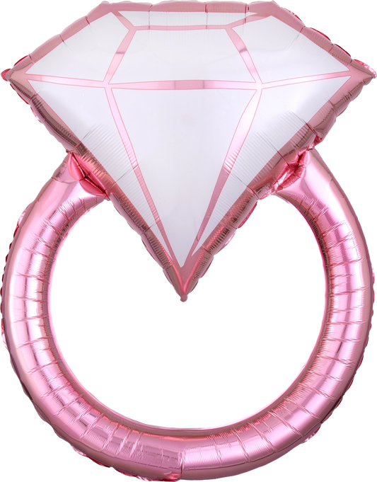 Super Blush Wedding Ring helium balloon delivery montreal ballon livraison montreal