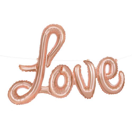 Love Script - Rose Gold - Air Filled only