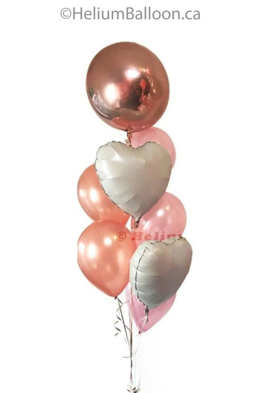 Bouquet-Balloons-Rose-Gold-Pink-White-helium-ballon-or-rose-montreal