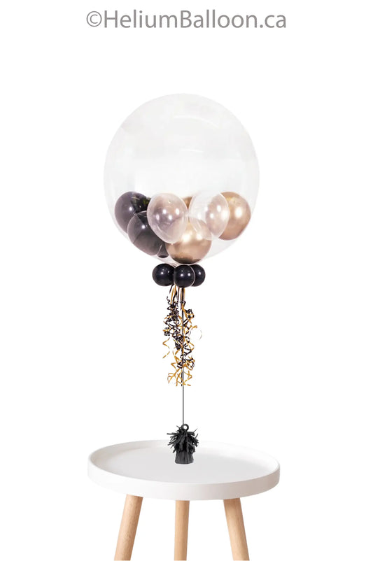 Clear Bubble Centrepiece - Mini Balloons inside (CHOOSE YOUR COLORS)