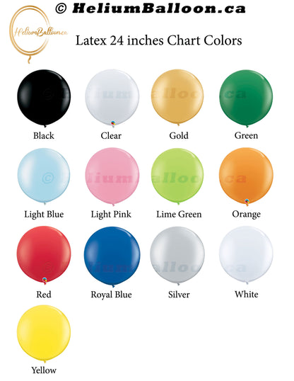 Créez votre propre ballon en latex personnalisé 24" avec votre texte personnalisé - Choisissez votre couleur
