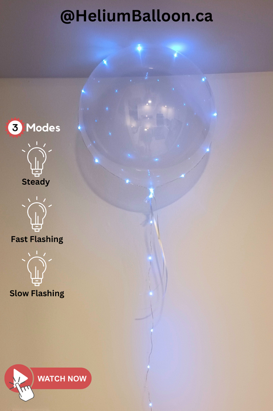 Clear bubble balloon light 3 modes