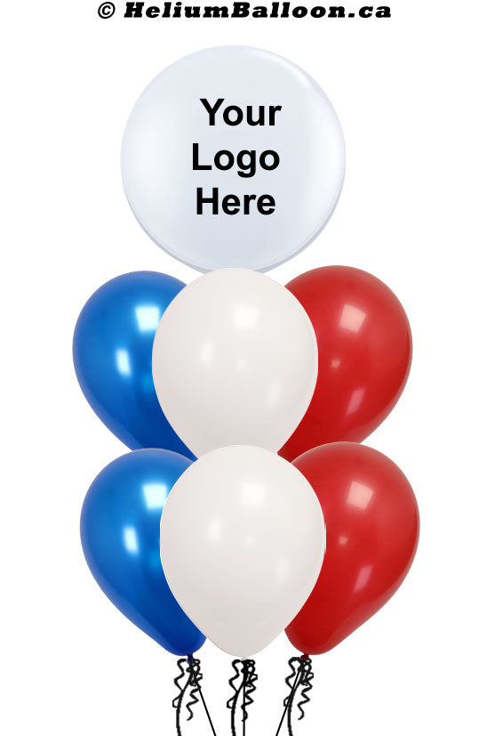 Latex Solid Round Balloon With Text or Logo - Colors of Your Choice