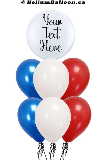 Latex Solid Round Balloon With Text or Logo - Colors of Your Choice