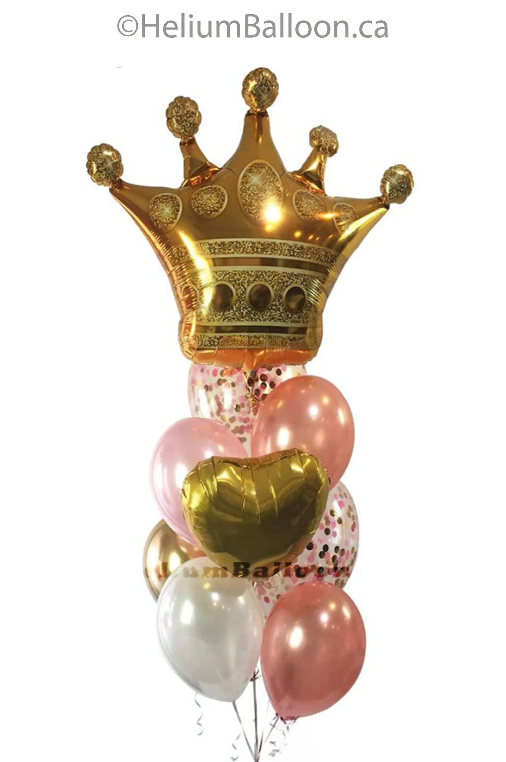 Crown-confetti-helium-balloon-Montreal-delivery-Livraison-bouquets-de-ballons-Helium-Montreal