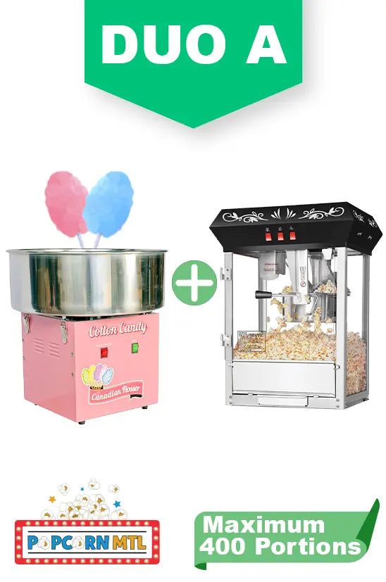 Duo-A-machine-rental-cotton-candy-black-popcorn-machine-Popcorn-Rental-Montreal-delivery-Livraison-Location-machine-popcorn-Montreal-Duo-A-Location-machine-barbe-a-papa-machine-popcorn