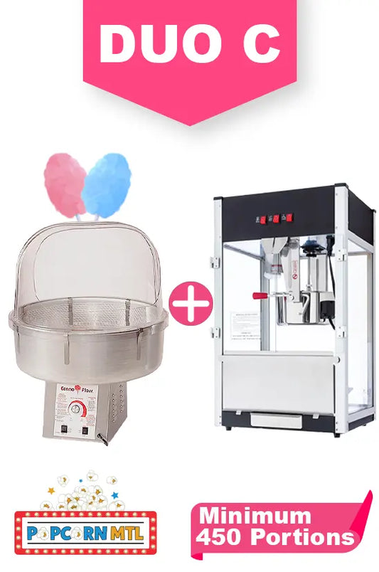 Duo-C-machine-rental-cotton-candy-Black-popcorn-machine-Popcorn-Rental-Montreal-delivery-Livraison-Location-machine-popcorn-Montreal-Duo-C-Location-machine-barbe-a-papa-machine-popcorn