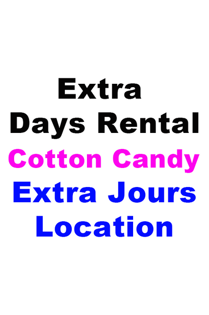 Extra Days Popcorn and Cotton Candy Machines Rental