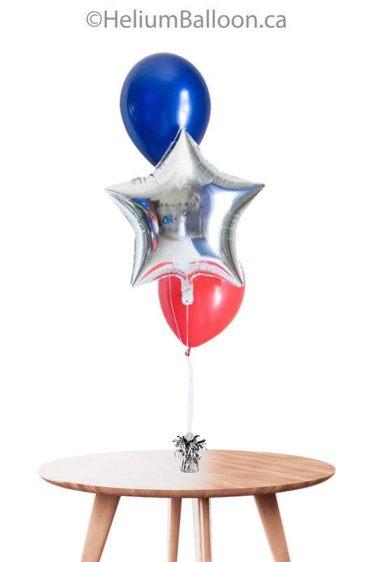 Créez votre Bouquet de Ballons - Avec Ballon Étoile - (Choisissez vos couleurs)