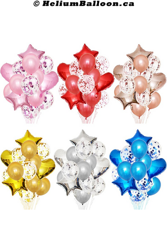 Make Your Own Helium Balloon Bouquets Online For Delivery Montreal ...