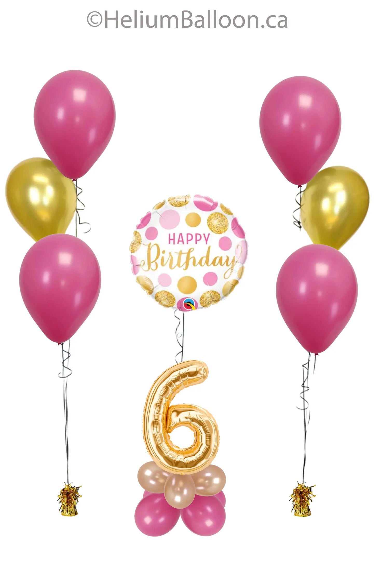 Pack de Ballons Happy Birthday  - Choisissez vos couleurs (Âge 1-9)