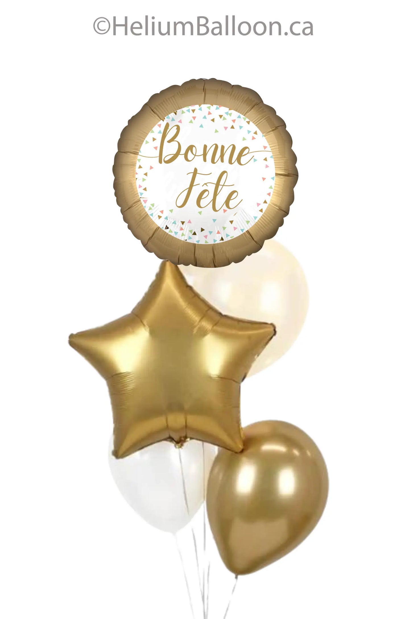 bonne-fete-balloon-bouquet-gold-star-balloon-montreal