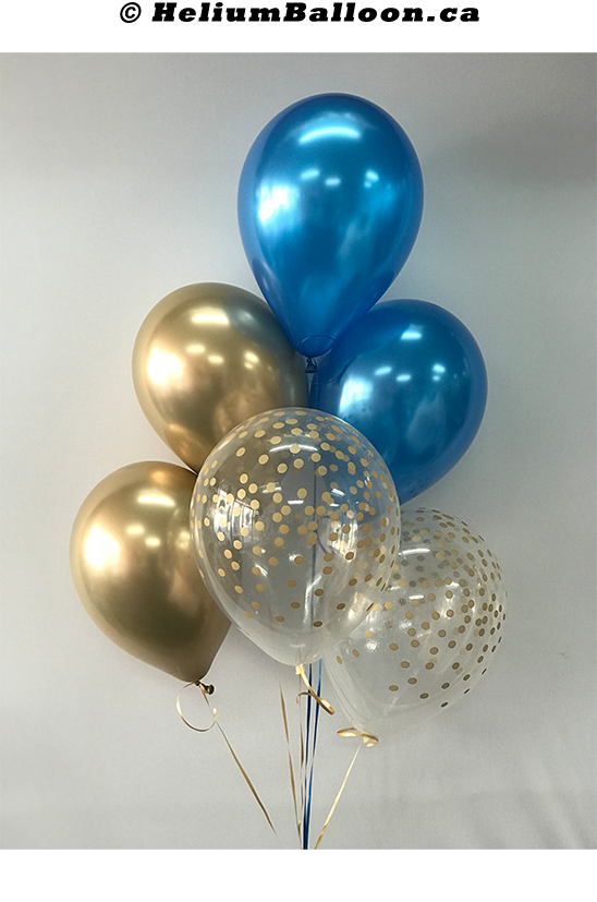 confetti-blue-chrome-gold-helium-balloon-bouquet-Montreal-delivery-Livraison-bouquets-de-ballons-Helium-Montreal