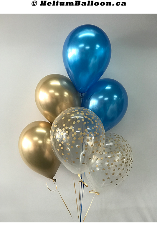 ballons bleu ciel x50/D30cm métallisé - Hyperfetes