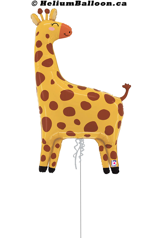 jungle-giraffe-32-inch-foil-balloon-Helium-Delivery-Montreal-Livraison-de-ballons-Montreal-heliumballoon.ca