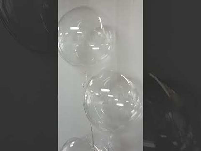 Set of 3  Round Clear Bubble Balloons