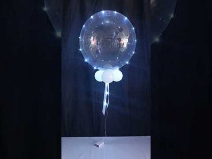 18'' Clear Balloon LED - White Light Balloon Centrepiece