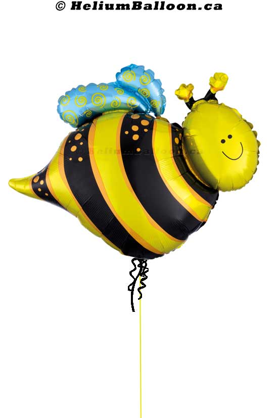 04745-happy-bee-Balloon-helium-balloon-Montreal-delivery-Livraison-bouquets-de-ballons-Helium-Montreal-Abeille-Ballon