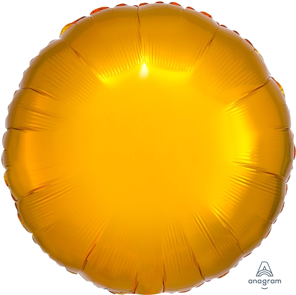 Gold Round Balloon - Mylar 18"
