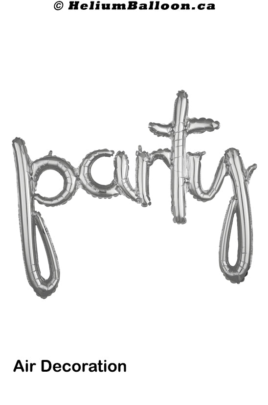 Party Script - Gold / Silver - Air Filled only